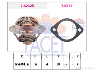 Termostat lichid racire FACET 7.8237 – KIA | AutoRival