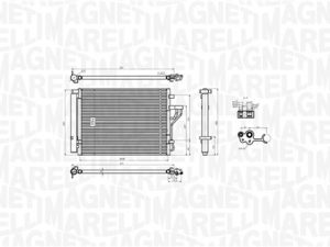 Condensator climatizare MAGNETI MARELLI 350203778000 – KIA | AutoRival