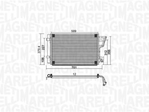 Condensator climatizare MAGNETI MARELLI 350203951000 – KIA | AutoRival