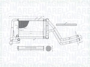 Schimbator de caldura incalzire habitaclu MAGNETI MARELLI 350218488000 – KIA | AutoRival