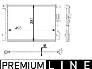 Condensator climatizare MAHLE ORIGINAL AC 61 000P – KIA | AutoRival