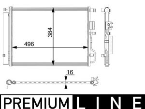 Condensator climatizare MAHLE ORIGINAL AC 62 000P – KIA | AutoRival