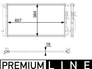 Condensator climatizare MAHLE ORIGINAL AC 64 000P – KIA | AutoRival