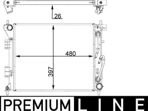 Radiator racire motor MAHLE ORIGINAL CR 1405 000P – KIA | AutoRival