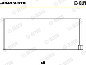 Cuzineti biela GLYCO 01-4943/4 STD – KIA | AutoRival