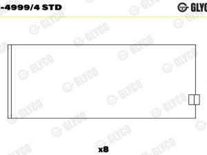 Cuzineti biela GLYCO 01-4999/4 STD – KIA | AutoRival
