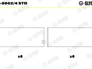 Cuzineti biela GLYCO 71-5002/4 STD – KIA | AutoRival
