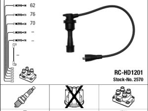 Set cablaj aprindere NGK 2570 – KIA | AutoRival