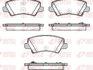 Set placute frana REMSA 1804.02 – KIA | AutoRival