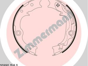 Set saboti frana frana de mana ZIMMERMANN 10990.158.0 – KIA | AutoRival