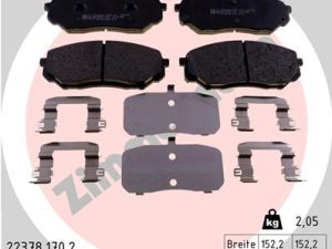 Set placute frana ZIMMERMANN 22378.170.2 – KIA | AutoRival