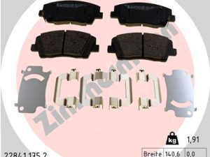Set placute frana ZIMMERMANN 22841.175.2 – KIA | AutoRival