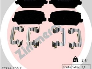 Set placute frana ZIMMERMANN 22855.200.2 – KIA | AutoRival