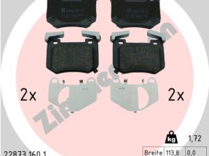 Set placute frana ZIMMERMANN 22873.160.1 – KIA | AutoRival