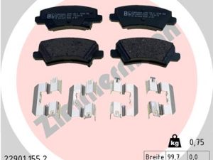 Set placute frana ZIMMERMANN 22901.155.2 – KIA | AutoRival