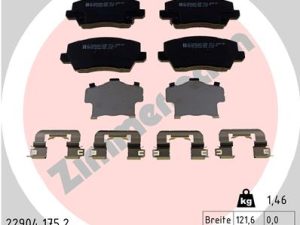 Set placute frana ZIMMERMANN 22904.175.2 – KIA | AutoRival