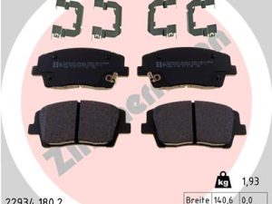 Set placute frana ZIMMERMANN 22934.180.2 – KIA | AutoRival