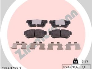 Set placute frana ZIMMERMANN 23543.155.2 – KIA | AutoRival