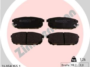 Set placute frana ZIMMERMANN 24058.155.1 – KIA | AutoRival