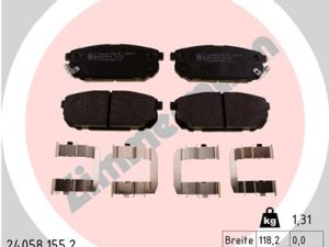 Set placute frana ZIMMERMANN 24058.155.2 – KIA | AutoRival