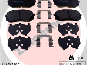 Set placute frana ZIMMERMANN 25205.170.2 – KIA | AutoRival