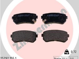 Set placute frana ZIMMERMANN 25292.155.1 – KIA | AutoRival