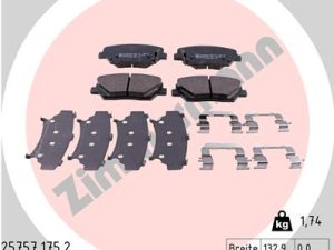 Set placute frana ZIMMERMANN 25757.175.2 – KIA | AutoRival