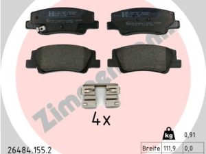 Set placute frana ZIMMERMANN 26484.155.2 – KIA | AutoRival