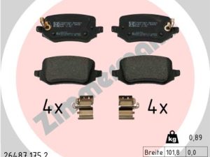 Set placute frana ZIMMERMANN 26487.175.2 – KIA | AutoRival