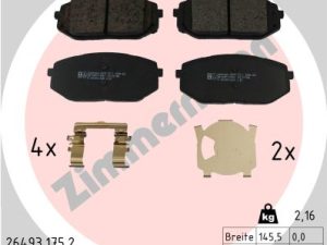 Set placute frana ZIMMERMANN 26493.175.2 – KIA | AutoRival