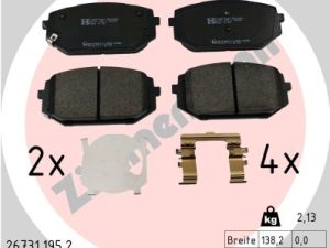 Set placute frana ZIMMERMANN 26731.195.2 – KIA | AutoRival