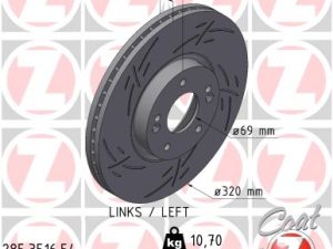 Disc frana ZIMMERMANN 285.3516.54 – KIA | AutoRival