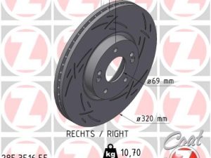 Disc frana ZIMMERMANN 285.3516.55 – KIA | AutoRival