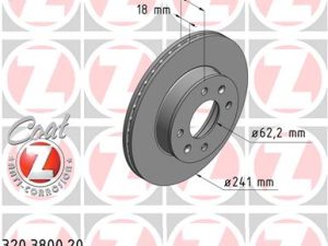 Disc frana ZIMMERMANN 320.3800.20 – KIA | AutoRival