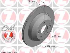 Disc frana ZIMMERMANN 320.3816.20 – KIA | AutoRival