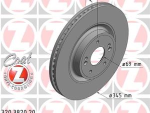 Disc frana ZIMMERMANN 320.3820.20 – KIA | AutoRival