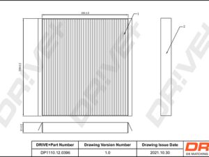 Filtru aer habitaclu DRIVE DP1110.12.0396 – KIA | AutoRival