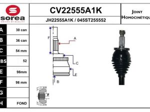 Cap planetara EAI CV22555A1K – KIA | AutoRival