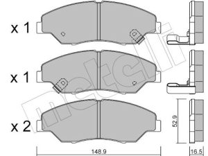 Set placute frana METELLI 22-0376-0 – KIA | AutoRival