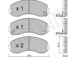 Set placute frana METELLI 22-0377-0 – KIA | AutoRival