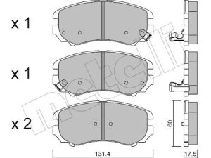 Set placute frana METELLI 22-0503-0 – KIA | AutoRival