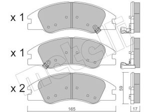 Set placute frana METELLI 22-0630-0 – KIA | AutoRival