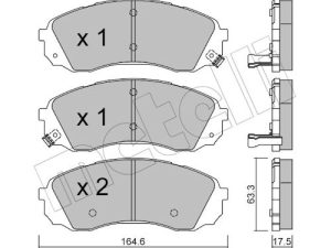 Set placute frana METELLI 22-0785-0 – KIA | AutoRival