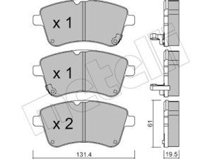 Set placute frana METELLI 22-0913-0 – KIA | AutoRival