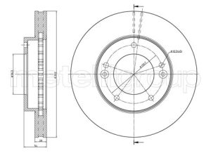 Disc frana METELLI 23-0776C – KIA | AutoRival