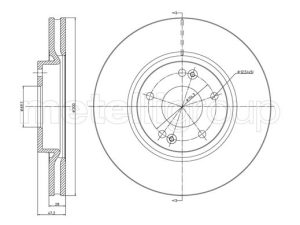 Disc frana METELLI 23-0925C – KIA | AutoRival