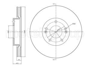 Disc frana METELLI 23-0927C – KIA | AutoRival