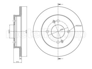 Disc frana METELLI 23-0929C – KIA | AutoRival