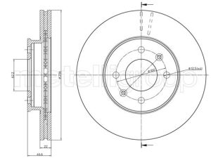 Disc frana METELLI 23-0930C – KIA | AutoRival