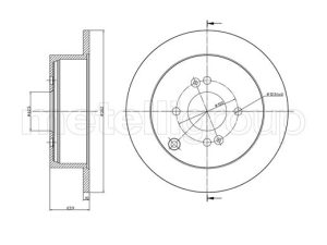 Disc frana METELLI 23-0931C – KIA | AutoRival